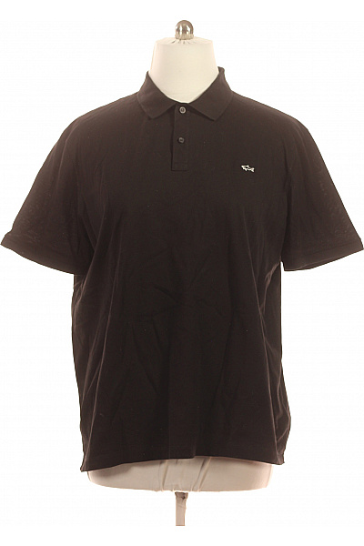 paul&shark Pánské černé polo tričko s krátkým rukávem a výšivkou Velikost xxl | paul&shark | obrázek 2