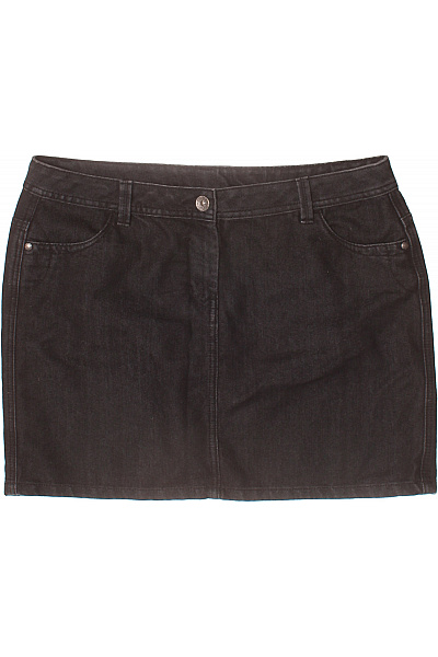 GEORGE. Džínová  Sukně Černá Second hand Vel. 44 | GEORGE. | obrázek 2