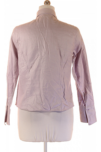 Next Dámská bavlněná košile s dlouhým rukávem růžová vzorovaná slim fit Vel. EU 42 | Next | obrázek 3