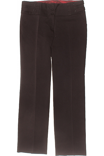 Dámské Kalhoty Rovné Černé Second hand Vel. 42 | Unimoda | obrázek 2