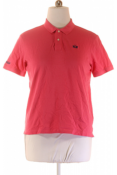 La Martina Pánské Tričko Růžové Second hand Vel. XL | La Martina | obrázek 2