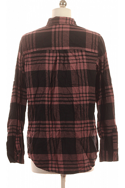 Lascana Dámská kostkovaná flanelová košile dlouhý rukáv vínová černá Velikost 36 | Lascana | obrázek 3