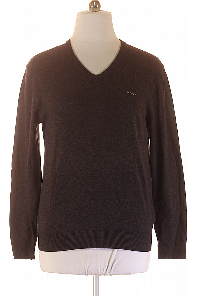 GANT Pánský Pulovr Vlněný Šedý Second Hand Vel. L