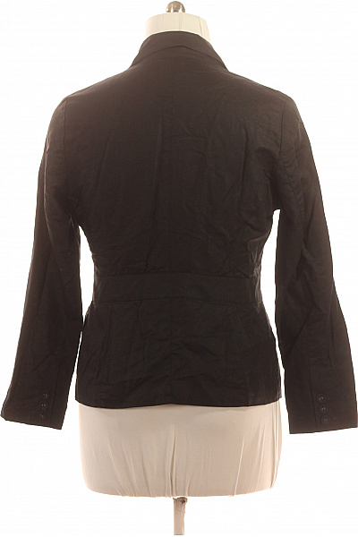 DESIGNERS Dámský lněný černý vypasovaný blejzr na běžné nošení Vel. 46 | DESIGNERS | obrázek 3