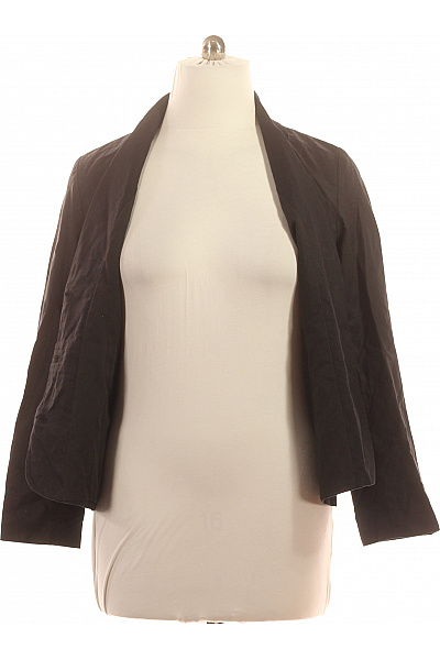 DESIGNERS Dámský lněný černý vypasovaný blejzr na běžné nošení Vel. 46 | DESIGNERS | obrázek 4