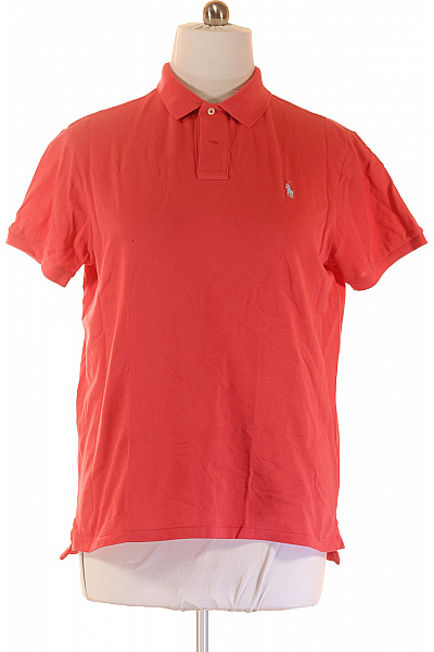 Ralph Lauren Pánské Tričko S Límečkem Růžové Vel. XL