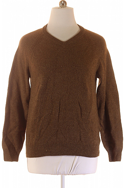 Pánský Svetr Vlněný Hnědý Vel. L | LAWRENCE GREY | obrázek 2