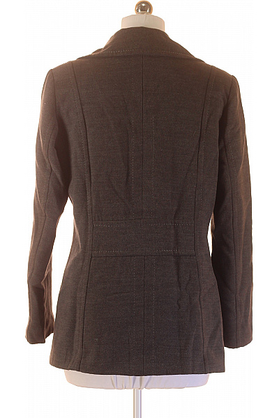 DESIGNERS Dámský hnědý vlněný krátký vypasovaný dvouřadý elegantní podzimní kabát Vel. 40 | DESIGNERS | obrázek 2