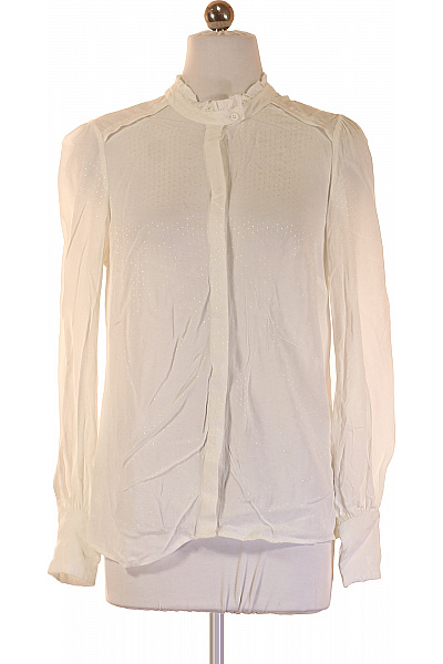 Steps Dámská elegantní lesklá košile s dlouhým rukávem a volánky Velikost 36 | Steps | obrázek 2