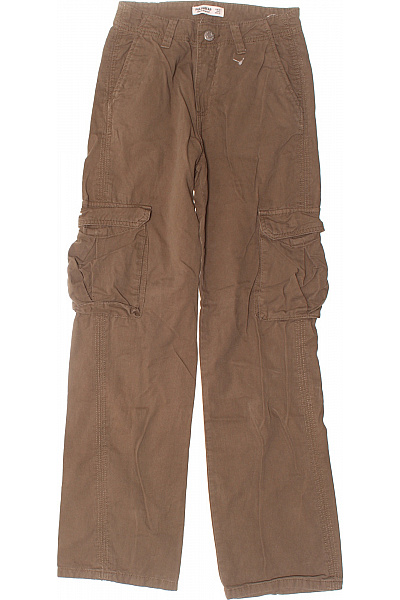 Dámské Kalhoty Khaki PULL&BEAR Vel. 32