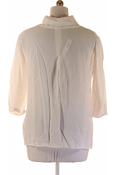 ZERO Dámská bílá halenka s rolákem průsvitná volná elegantní Vel. 42 | ZERO | obrázek 3