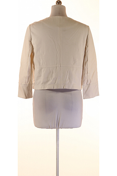 s.OLIVER Krátké béžové sako bez límce elegantní business crop do pasu Velikost 40 | s.OLIVER | obrázek 2