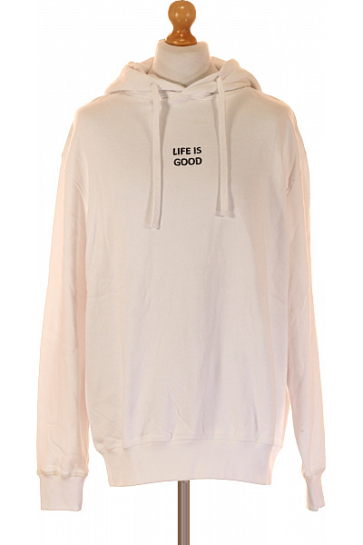 Key Largo Pánská Mikina Bez Zapínání Bílá Vel. M