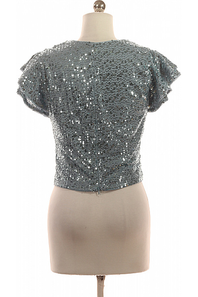 Vera Mont Dámská flitrová halenka s krátkým rukávem a výstřihem do V Vel. XS | Vera Mont | obrázek 2