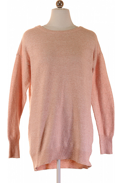 VERO MODA Růžový Pletený Pulovr Volný Podzimní Jarní Vel. S