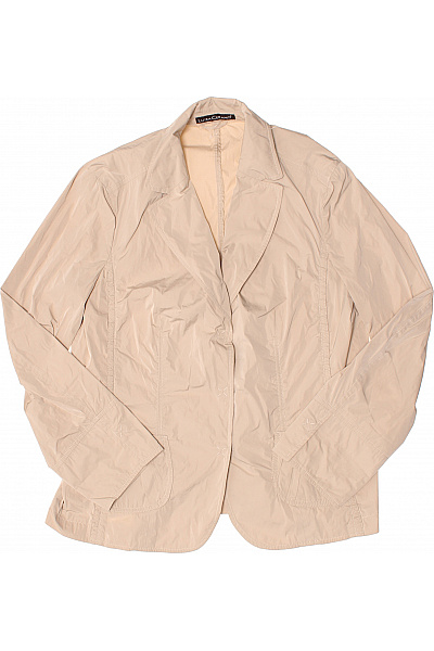 LUISA CERANO Béžový lehké sako elegantní na běžné nošení vypasované jednořadé vyšívané Velikost 42 | LUISA CERANO | obrázek 2