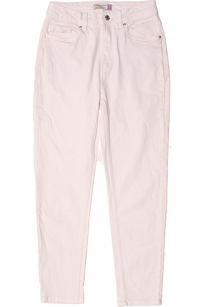 Next Boyfriend Dámské Džíny Bílé Second Hand Vel. 38