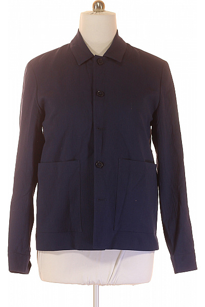 Krátký Pánský Kabát Modrý Second Hand Vel. 54