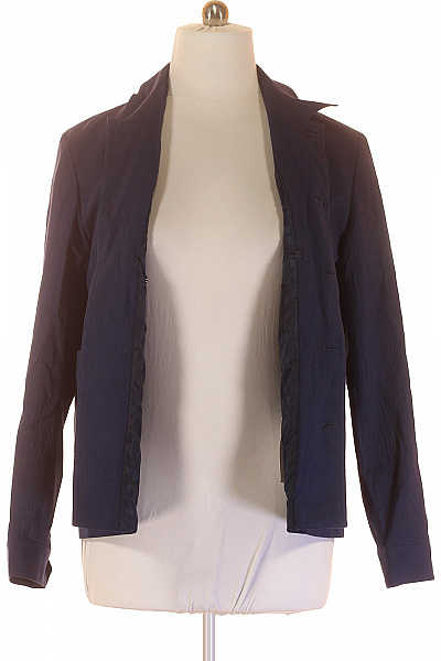 Krátký Pánský Kabát Modrý Second hand Vel. 54 | LAWRENCE GREY | obrázek 3