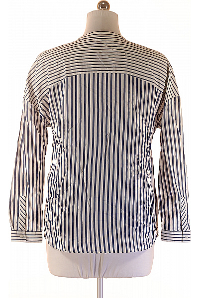 Hugo Boss Dámská pruhovaná košile dlouhý rukáv ležérní bez límečku Velikost 34 | Hugo Boss | obrázek 2