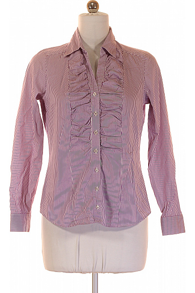 Seidensticker Dámská pruhovaná košile s dlouhým rukávem a volánky růžová Vel. 38 | Seidensticker | obrázek 2