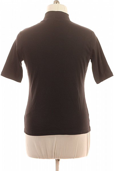 brookshire Dámské černé tričko s rolákem a krátkým rukávem basic Vel. xl | brookshire | obrázek 3