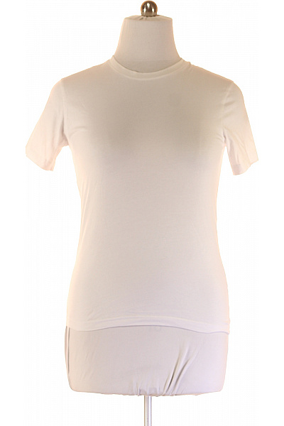 Jednoduché Dámské Tričko s Krátkým Rukávem Bavlněné Bílé  | LAWRENCE GREY | obrázek 2