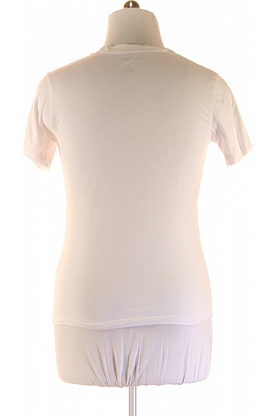 Jednoduché Dámské Tričko s Krátkým Rukávem Bavlněné Bílé  | LAWRENCE GREY | obrázek 3