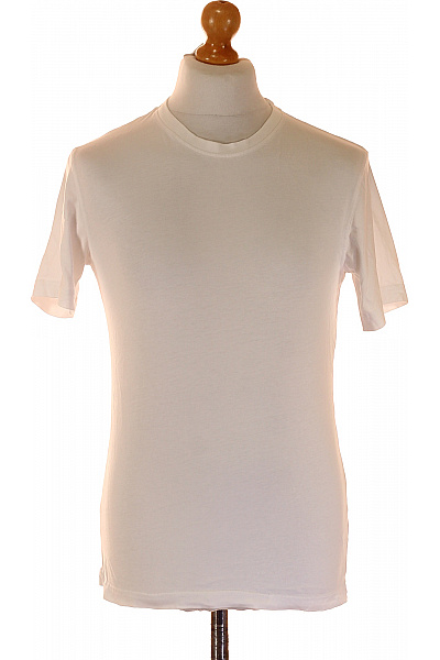 LAWRENCE GREY Pánské bavlněné bílé basic tričko s krátkým rukávem a kulatým výstřihem Velikost L | LAWRENCE GREY | obrázek 2