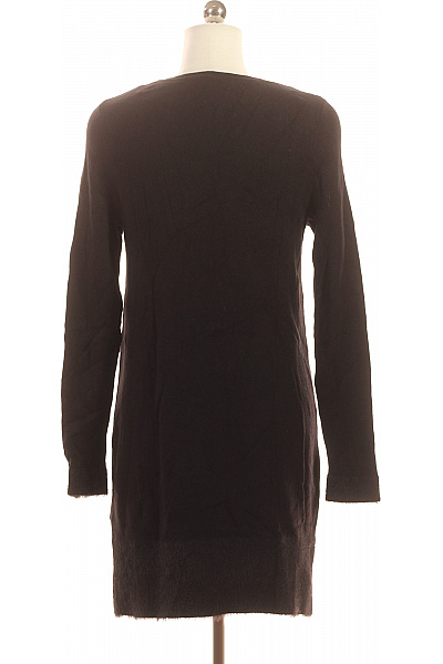 s.OLIVER Dámské černé pletené šaty dlouhý rukáv jednoduché tunikové Velikost 34 | s.OLIVER | obrázek 3