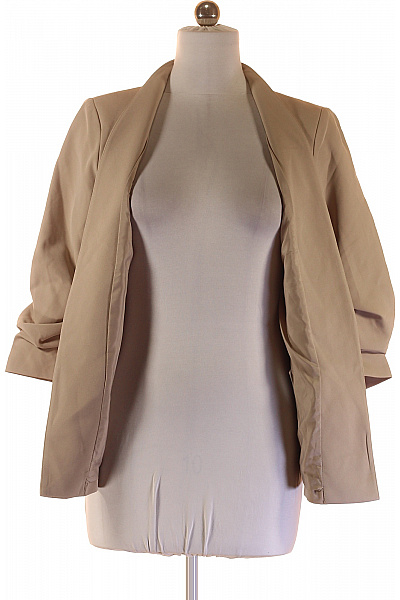 ONLY Dámský béžový blejzr ležérní vypasované moderní na zip bez klop Vel. 38 | ONLY | obrázek 4