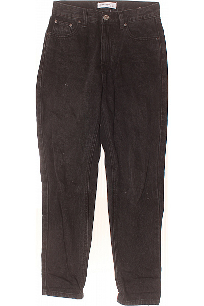 PULL&BEAR Boyfriend Dámské Džíny Černé Vel. 34