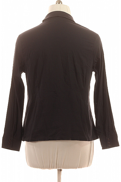 PROMISS Dámská bavlněná černá košile elegantní vypasovaná s dlouhým rukávem Velikost 46 | PROMISS | obrázek 3