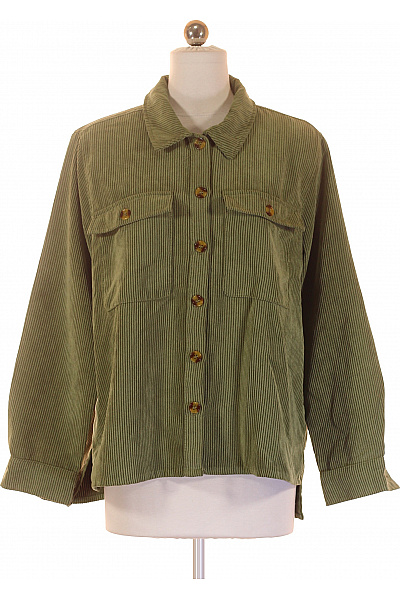 Krátký Dámský Kabát Zelený PIECES Second hand Vel. S | PIECES | obrázek 2