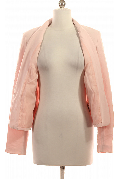 BODY FLIRT Polyesterové společenské sako růžové elegantní vypasované jednořadé s jedním knoflíkem Velikost 36 | BODY FLIRT | obrázek 3