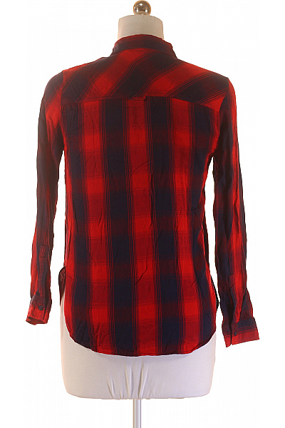 Kostkovaná Dámská Košile Červená ZARA Vel. M | ZARA | obrázek 3