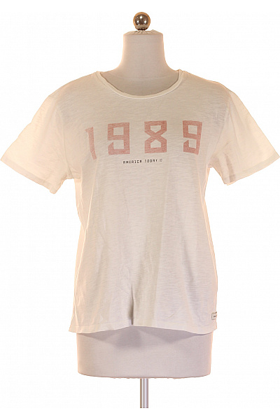 America Today Dámské Tričko Bílé Second hand Vel. S | america today | obrázek 2