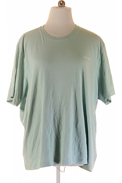 Calvin Klein Jednoduché Pánské Tričko Zelené