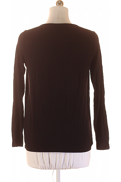 Orsay Dámská černá halenka dlouhý rukáv elegantní úpletová s gumou v pase Vel. L | Orsay | obrázek 3