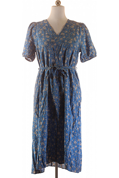 Primark  Šaty s Květinovým Potiskem Modré Vel. M | Primark | obrázek 2