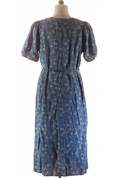 Primark  Šaty s Květinovým Potiskem Modré Vel. M | Primark | obrázek 3