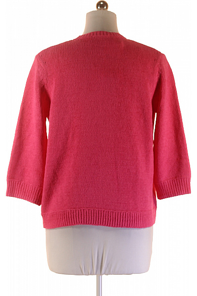 GERRY WEBER Dámský růžový pletený pulovr basic žebrovaný krátký Velikost 42 | GERRY WEBER | obrázek 2