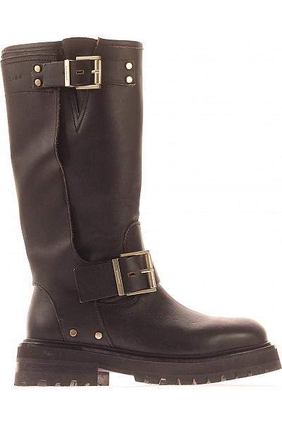 ALLSAINTS Dámské Boty Kožené Černé Vel. 37