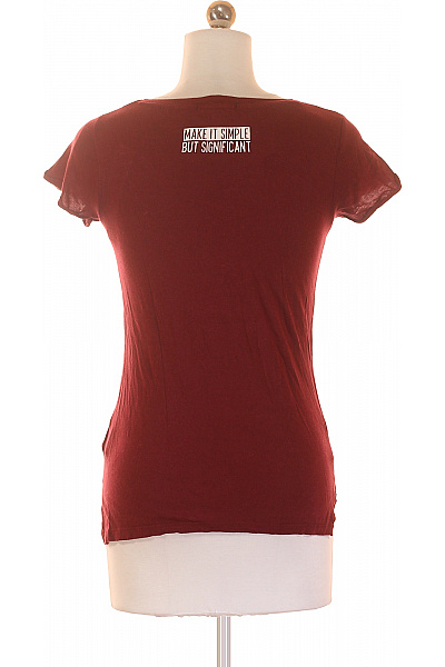 Jennyfer Dámské Tričko s Potiskem Vínová Vel. XS | jennyfer | obrázek 3