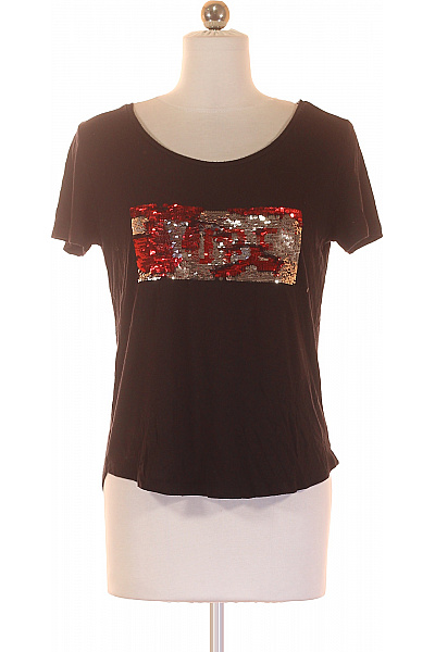 CATWALK Dámské Tričko s Potiskem Černé Vel. XS | CATWALK | obrázek 2