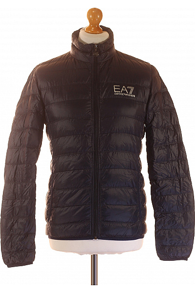 ARMANI Prošívaná Pánská Bunda Modrá Second hand Vel. S | ARMANI | obrázek 2