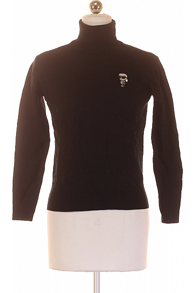 Dámský Rolák Vlněný Černý Karl Lagerfeld