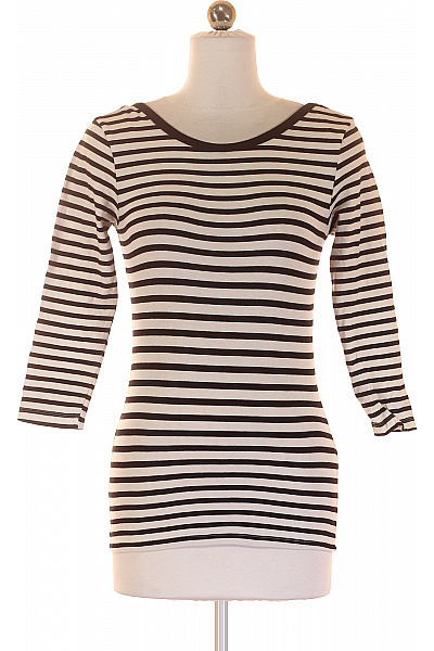 Jennyfer Dámské Tričko Černobílé Second hand Vel. S | jennyfer | obrázek 2