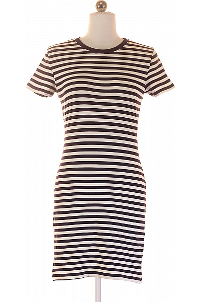 Tričkové  Šaty Barevné Second hand Vel. S | basic | obrázek 2