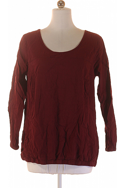 ZIZZI Dámská bordó halenka s dlouhým rukávem a gumou v pase Vel. S | ZIZZI | obrázek 2